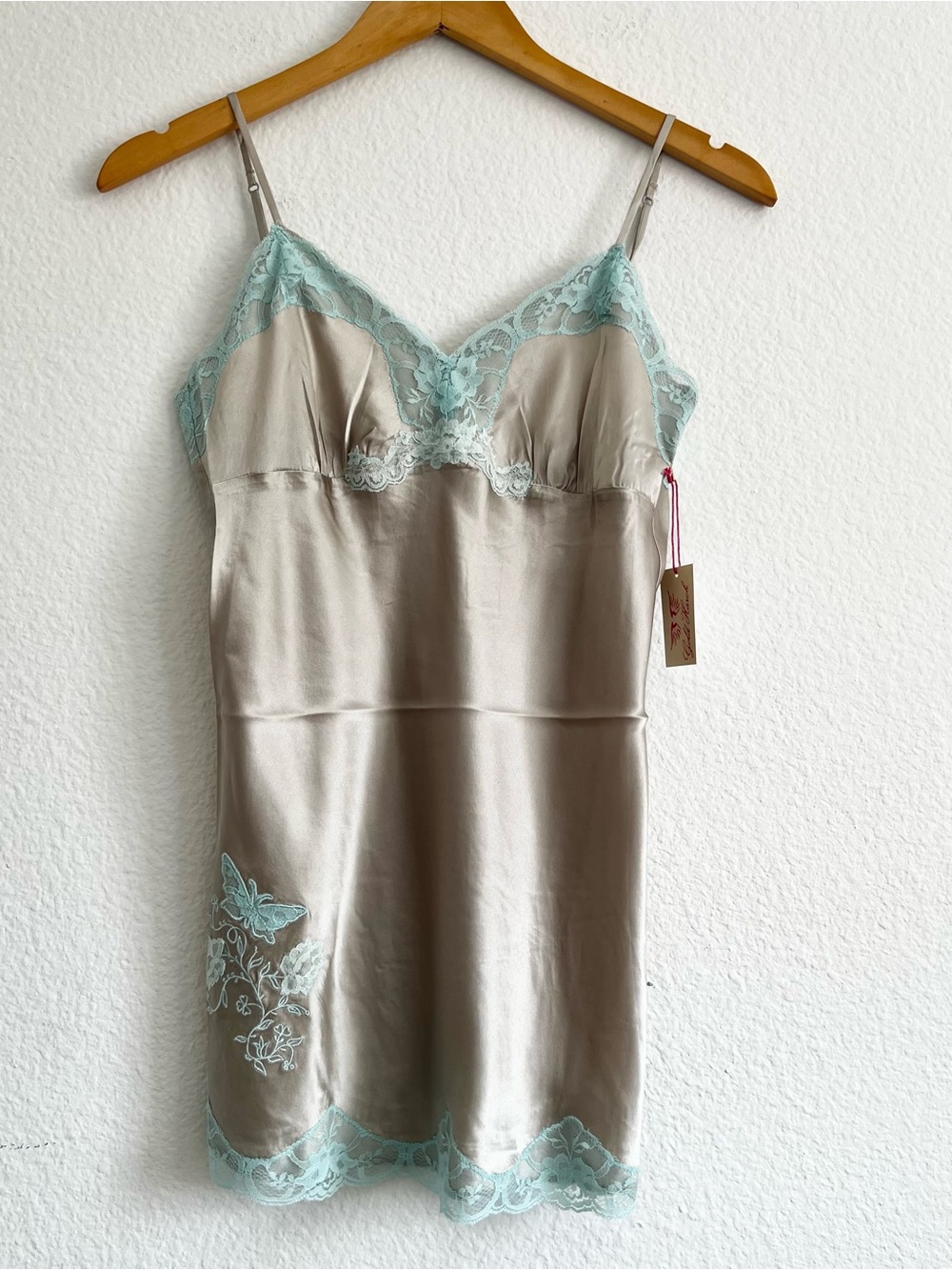 Gold Hawk 💯 Silk Taupe Camisole